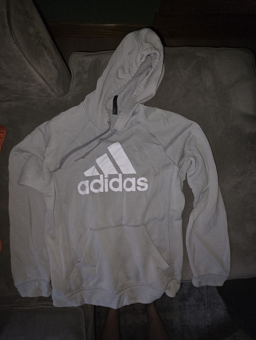adidas Men's Sage Logo Hoodie - Casual Pullover Sweatshirt Size M